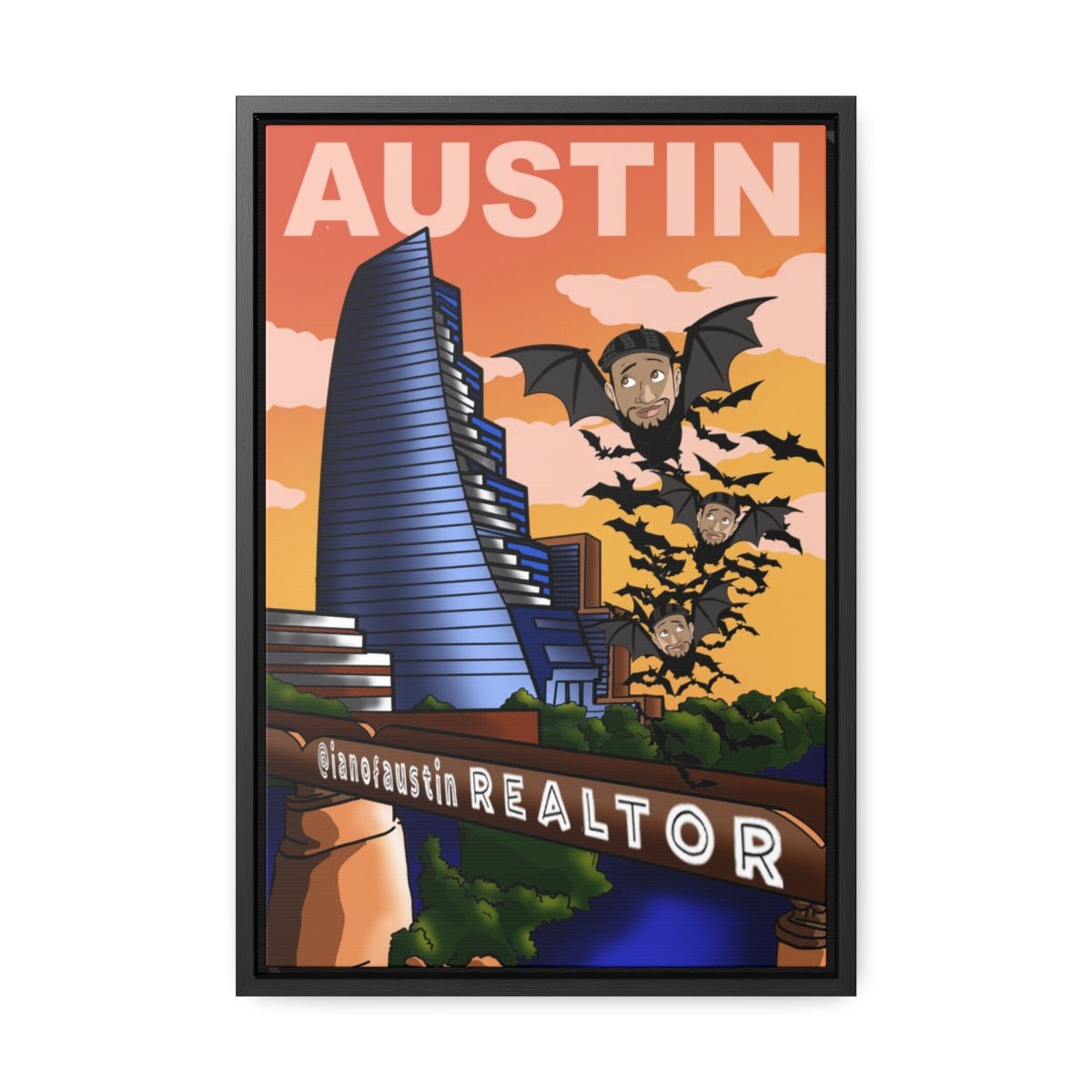 ianofAustin Bat Bridge Canvas - Canvas | ShirtyAgents