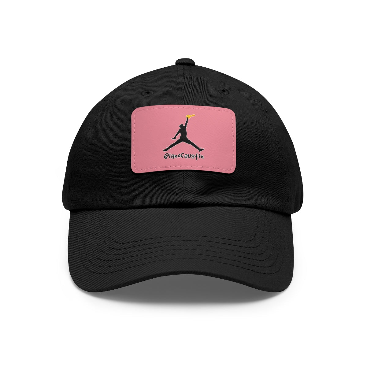 Jumpman Dad Hat with Leather Patch ianofaustin - Hats | ShirtyAgents