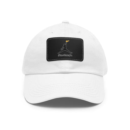 Jumpman Dad Hat with Leather Patch ianofaustin - Hats | ShirtyAgents