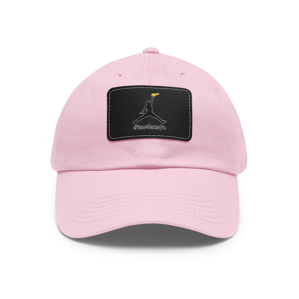 Jumpman Dad Hat with Leather Patch ianofaustin - Hats | ShirtyAgents