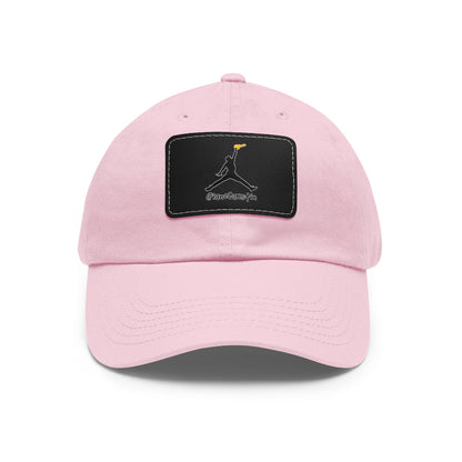 Jumpman Dad Hat with Leather Patch ianofaustin - Hats | ShirtyAgents