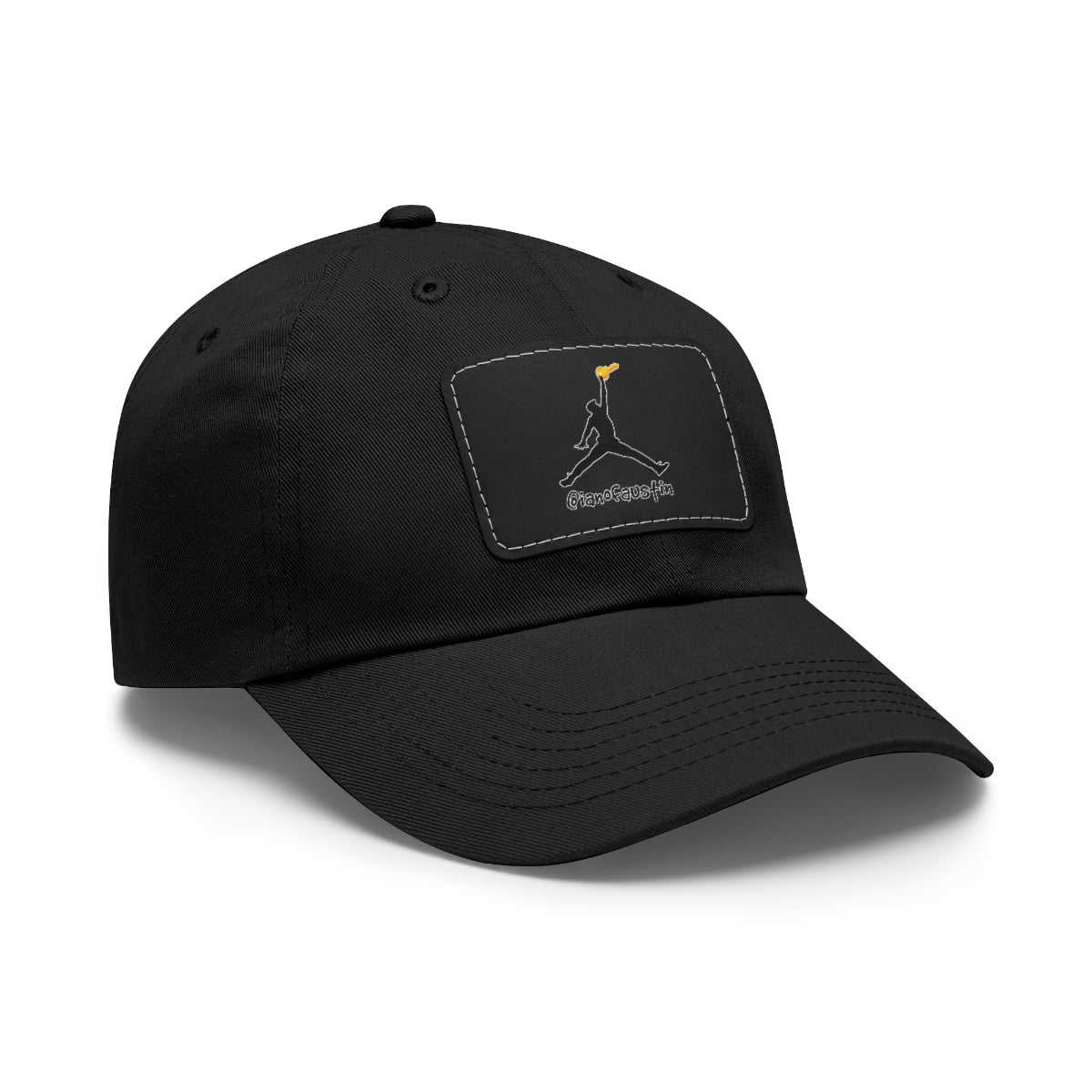 Jumpman Dad Hat with Leather Patch ianofaustin - Hats | ShirtyAgents
