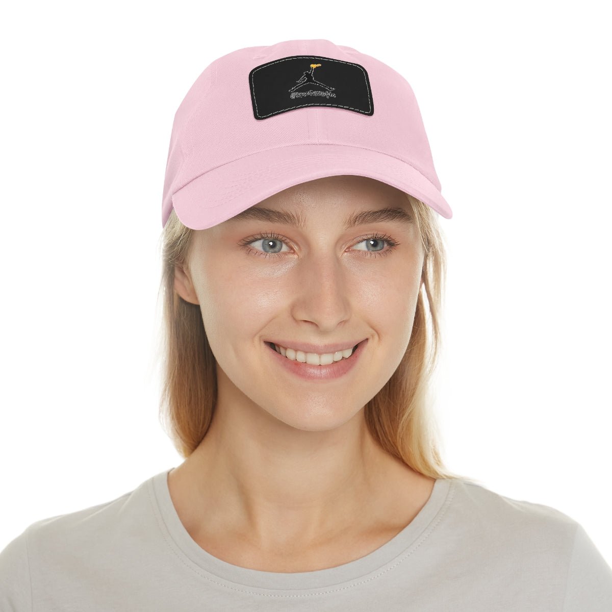 Jumpman Dad Hat with Leather Patch ianofaustin - Hats | ShirtyAgents