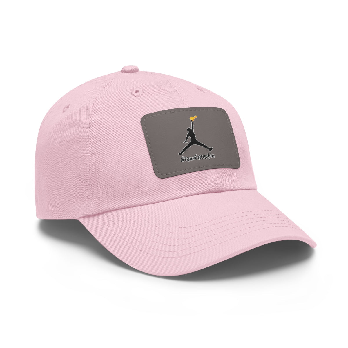 Jumpman Dad Hat with Leather Patch ianofaustin - Hats | ShirtyAgents