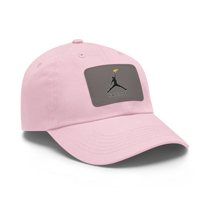 Jumpman Dad Hat with Leather Patch ianofaustin - Hats | ShirtyAgents