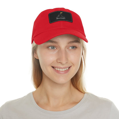 Jumpman Dad Hat with Leather Patch ianofaustin - Hats | ShirtyAgents