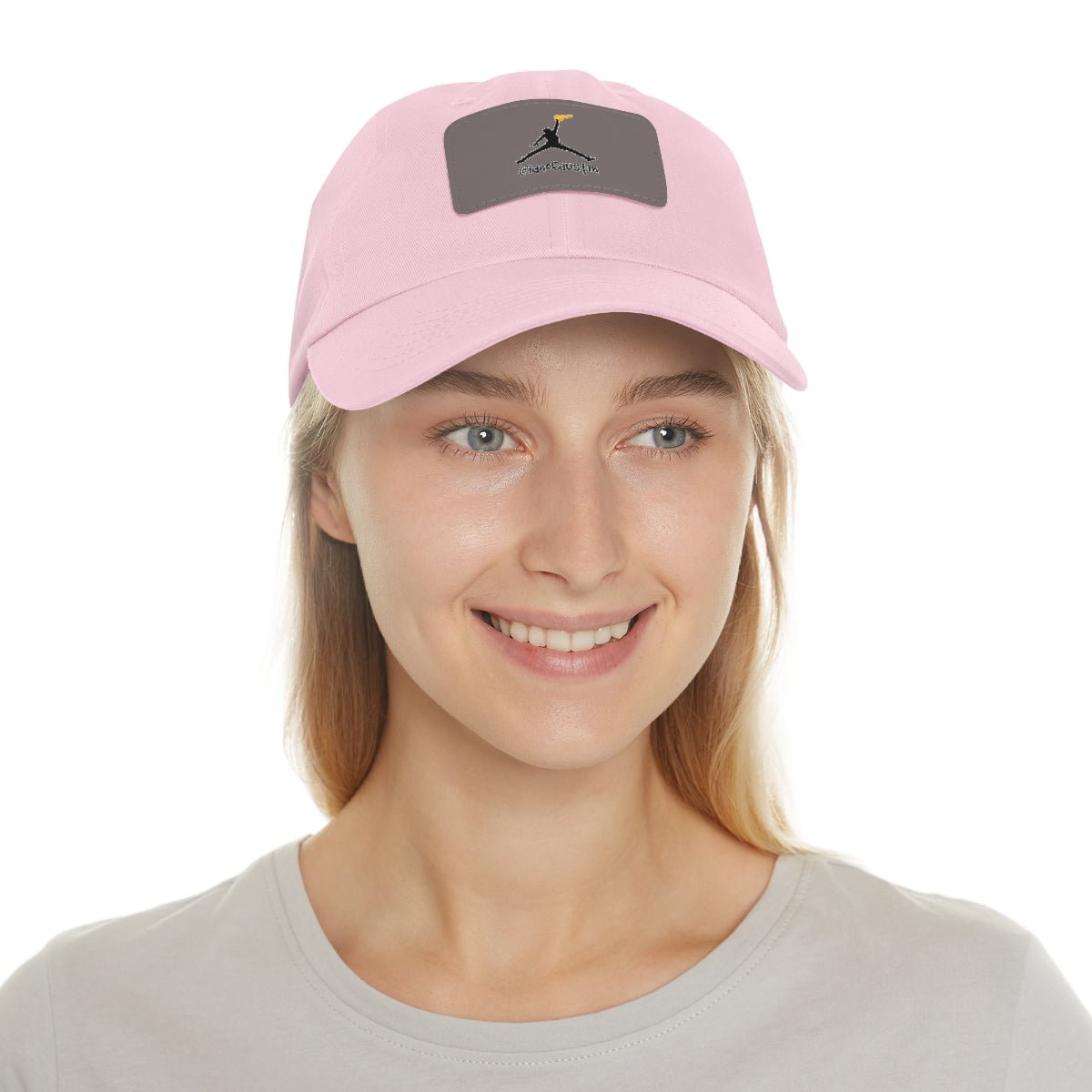 Jumpman Dad Hat with Leather Patch ianofaustin - Hats | ShirtyAgents