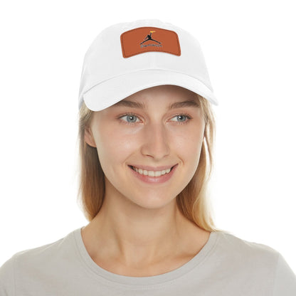 Jumpman Dad Hat with Leather Patch ianofaustin - Hats | ShirtyAgents
