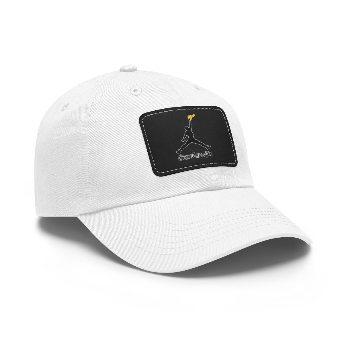 Jumpman Dad Hat with Leather Patch ianofaustin - Hats | ShirtyAgents