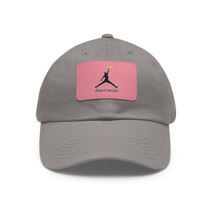 Jumpman Dad Hat with Leather Patch ianofaustin - Hats | ShirtyAgents