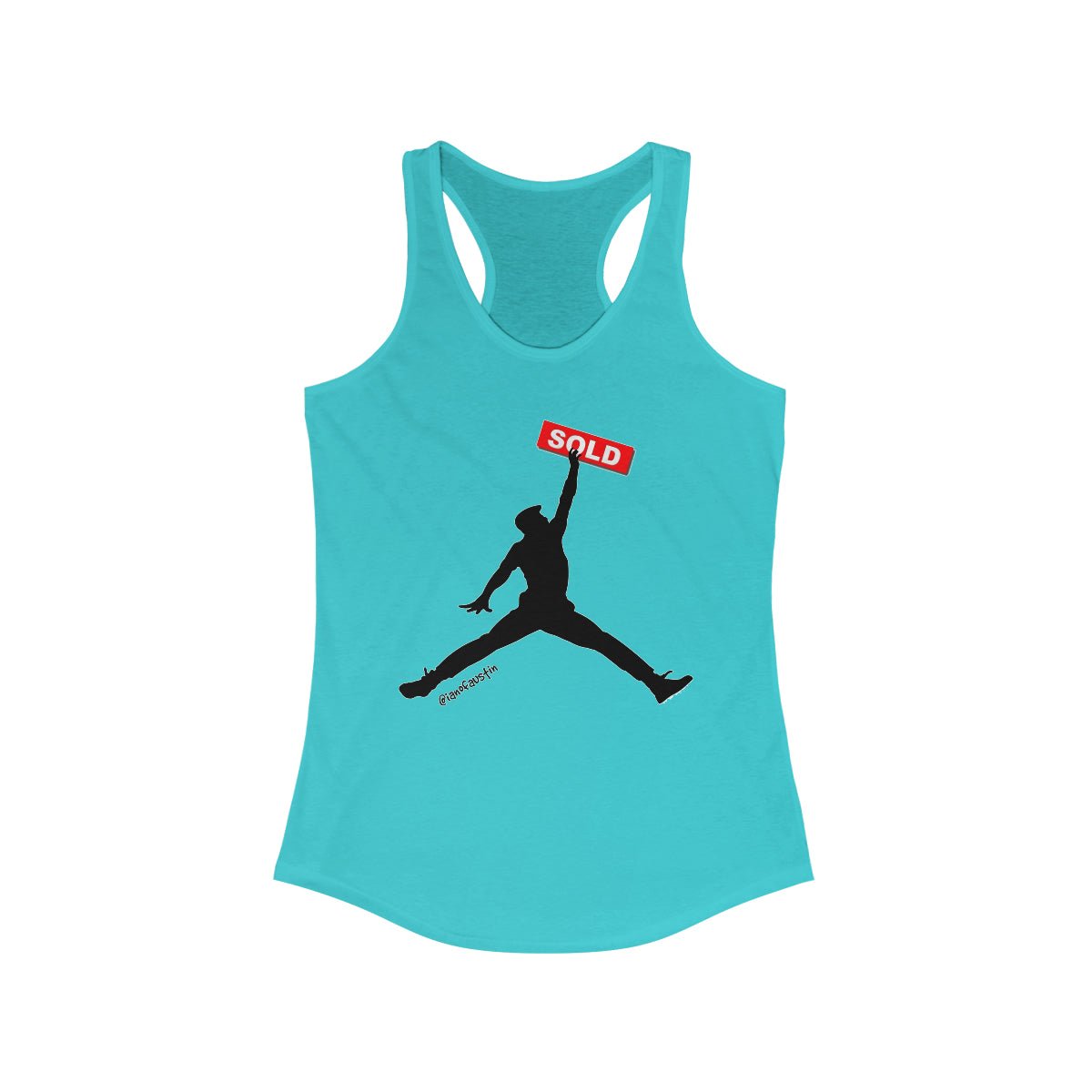 Jumpman Realtor Women's Ideal Racerback Tank ianofaustin - Tank Top | ShirtyAgents