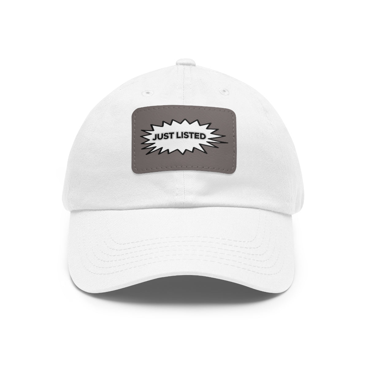 Just Listed Hat with Leather Patch - Hats | ShirtyAgents