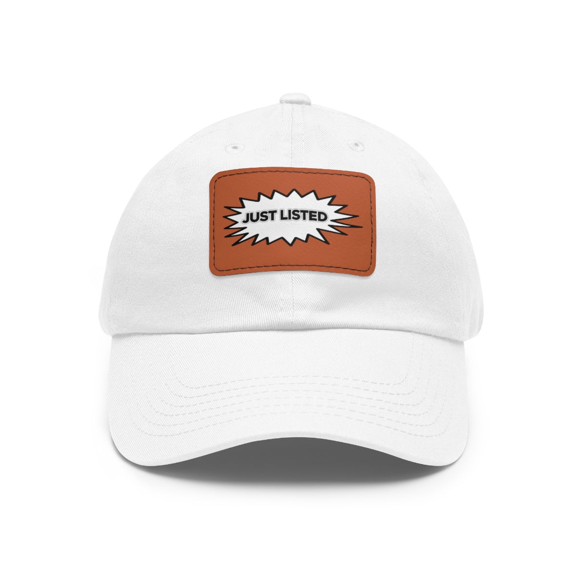 Just Listed Hat with Leather Patch - Hats | ShirtyAgents