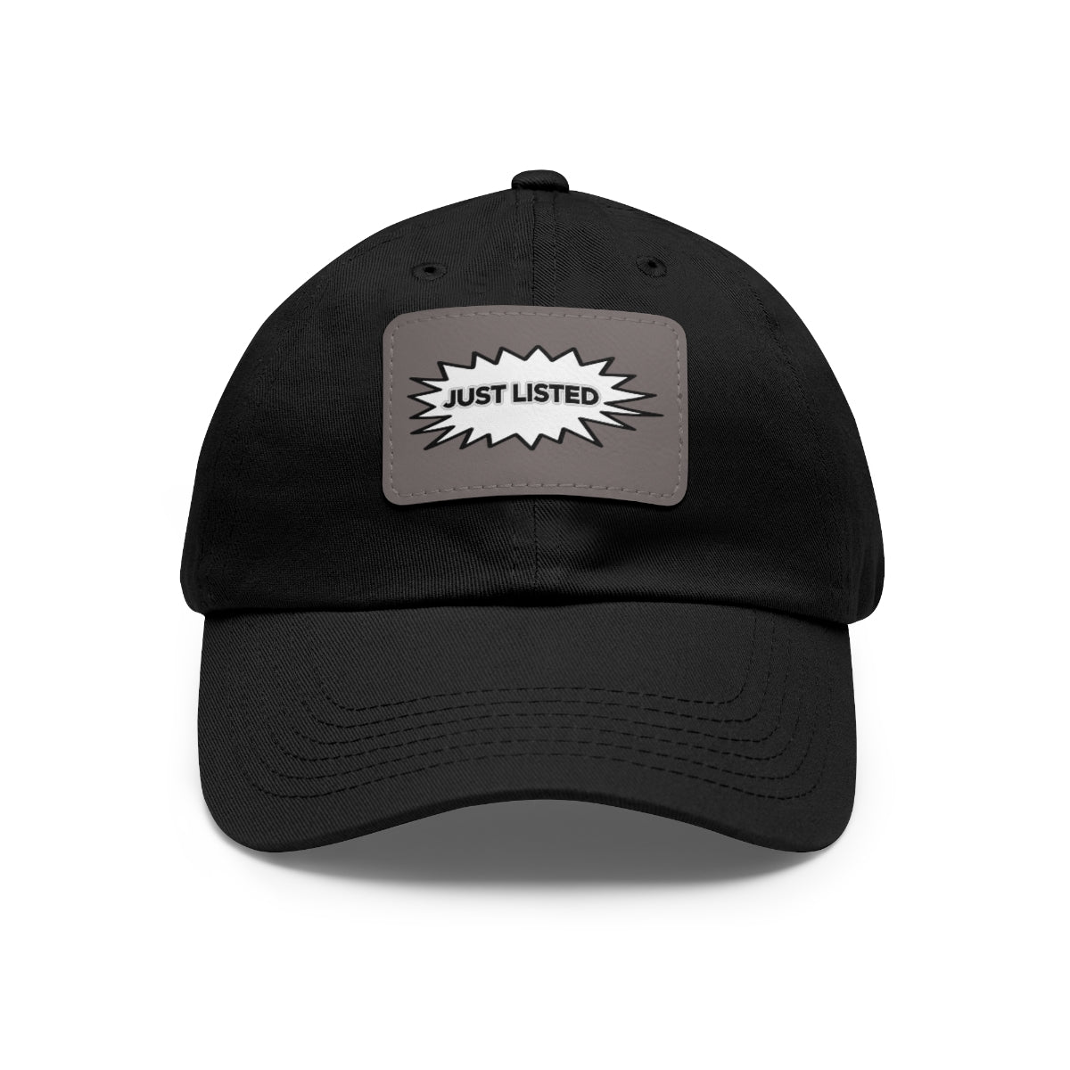 Just Listed Hat with Leather Patch - Hats | ShirtyAgents