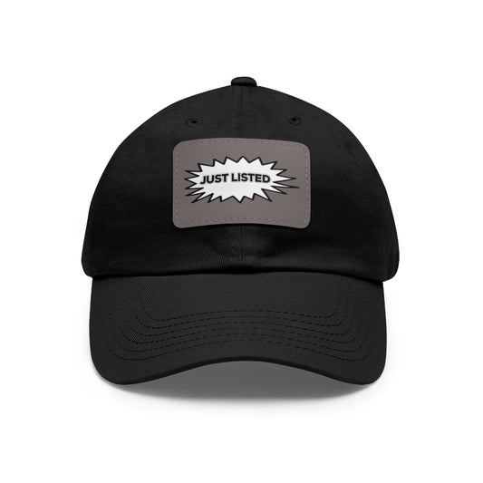 Just Listed Hat with Leather Patch - Hats | ShirtyAgents