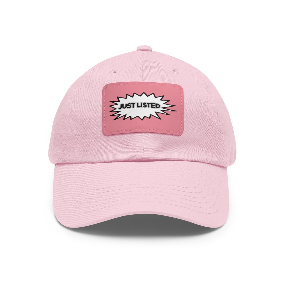 Just Listed Hat with Leather Patch - Hats | ShirtyAgents