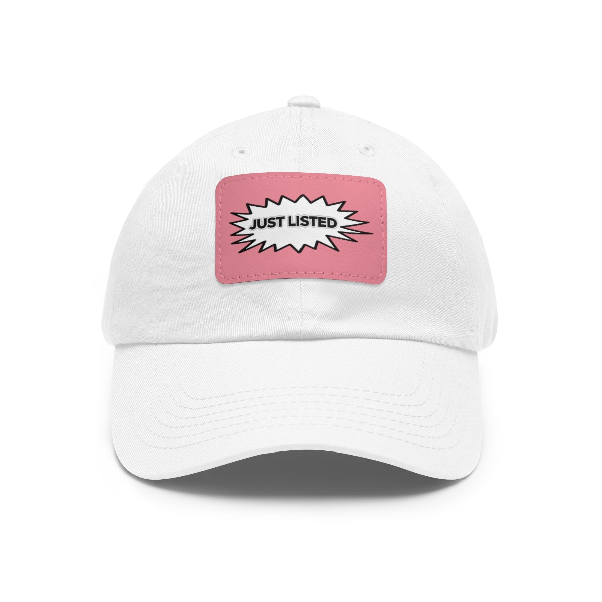 Just Listed Hat with Leather Patch - Hats | ShirtyAgents