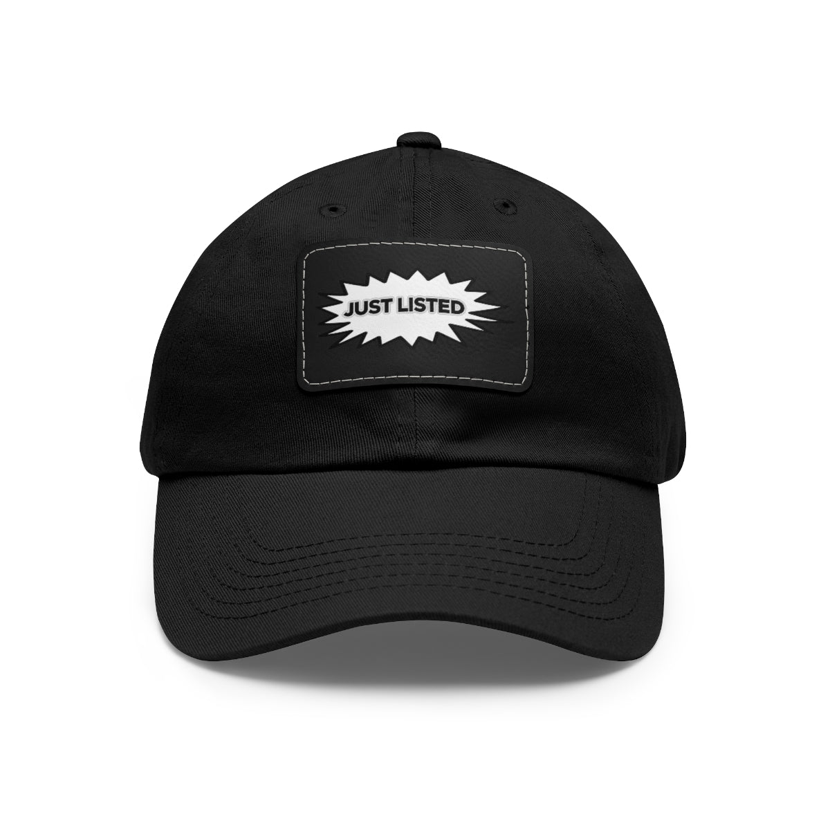 Just Listed Hat with Leather Patch - Hats | ShirtyAgents