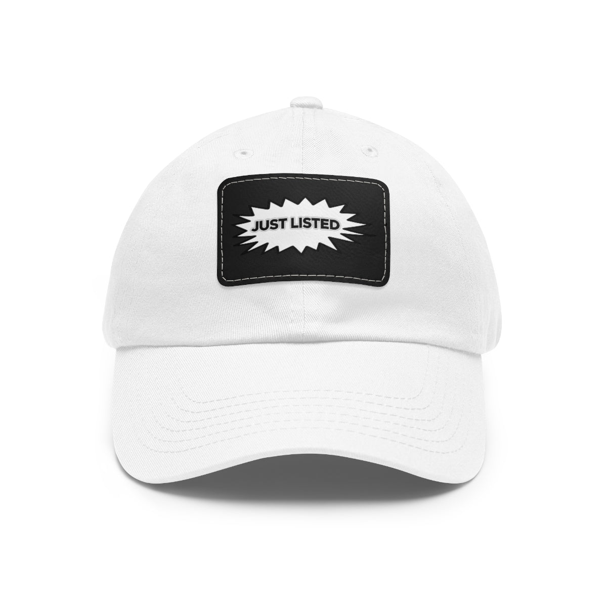 Just Listed Hat with Leather Patch - Hats | ShirtyAgents