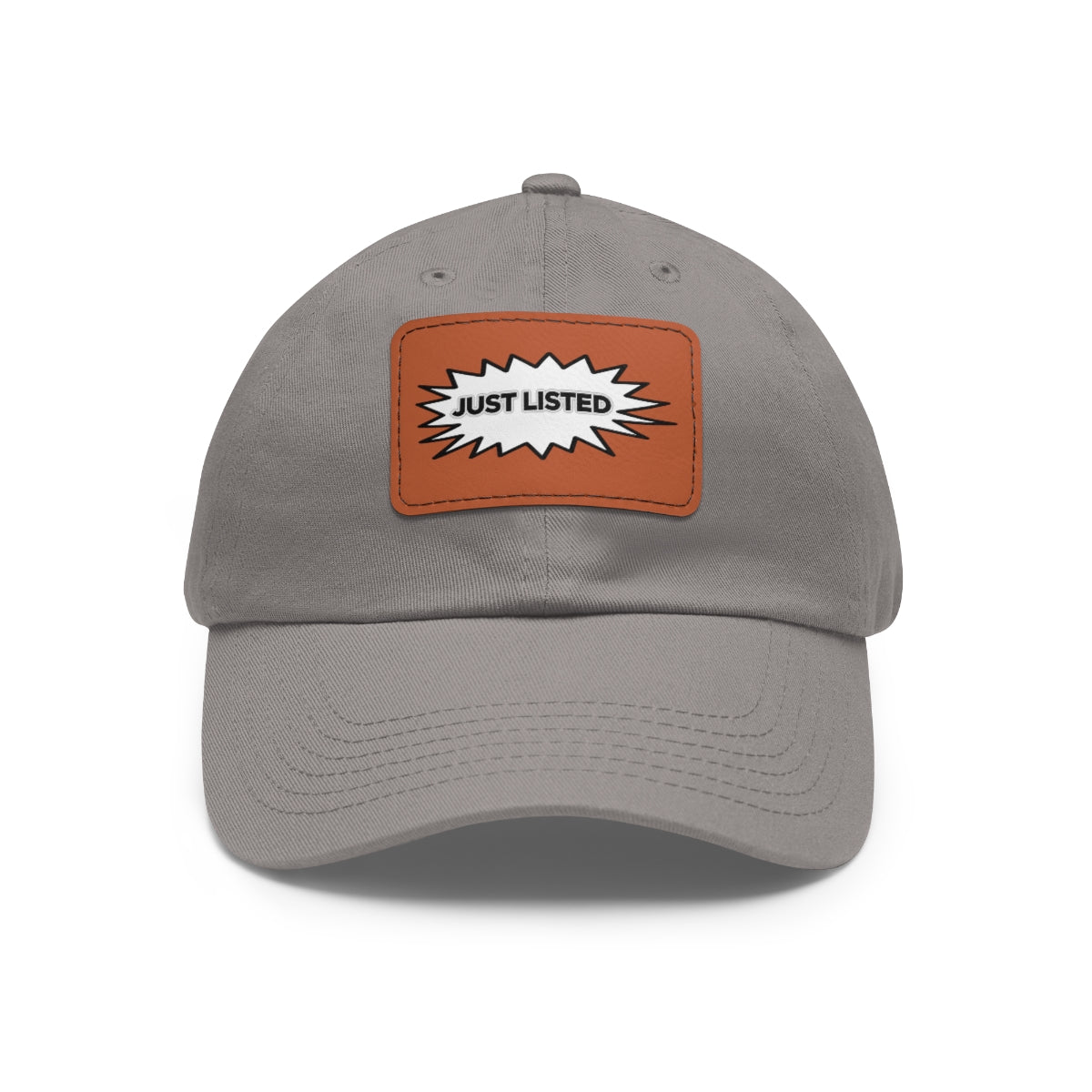 Just Listed Hat with Leather Patch - Hats | ShirtyAgents