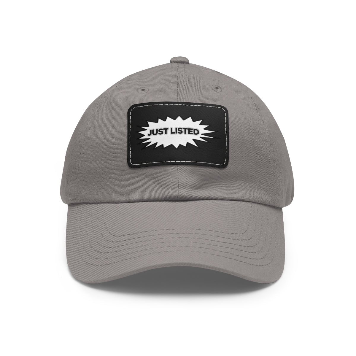 Just Listed Hat with Leather Patch - Hats | ShirtyAgents