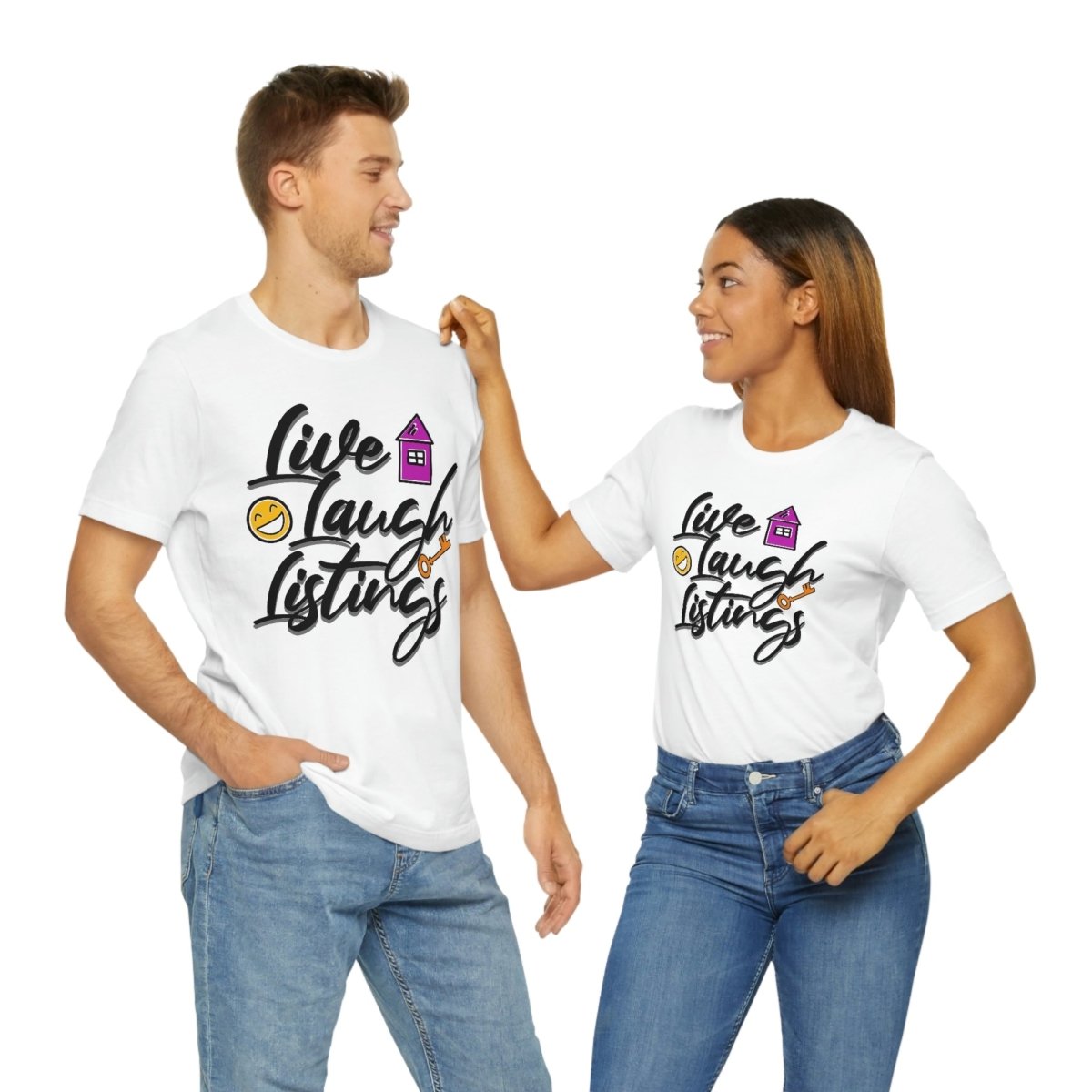 Live. Laugh. Listings. – The Realtor’s Mantra Tee - T-Shirt | ShirtyAgents
