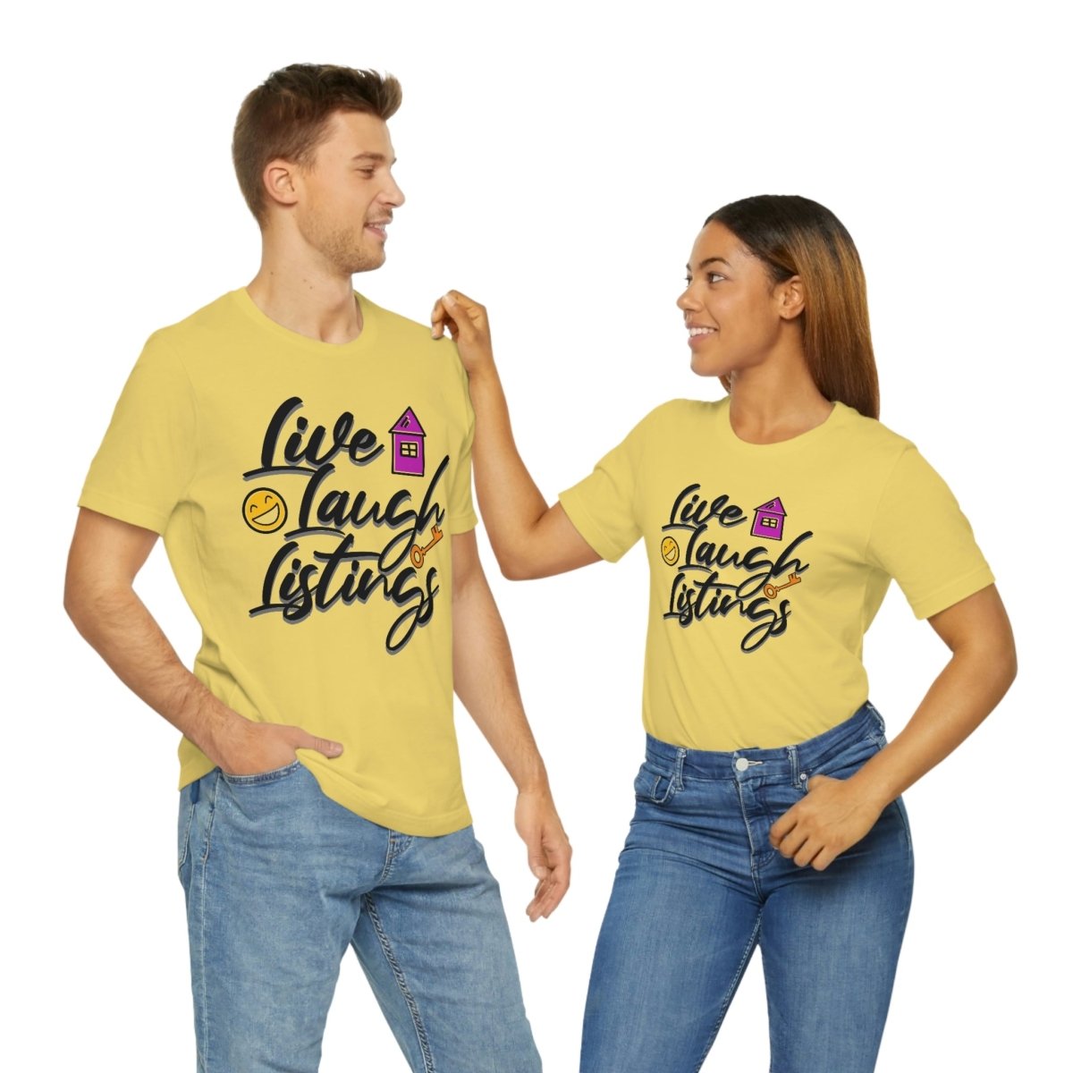 Live. Laugh. Listings. – The Realtor’s Mantra Tee - T-Shirt | ShirtyAgents