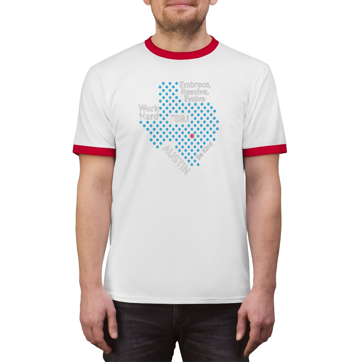 REAL Austin Texas Ringer Tee - T-Shirt | ShirtyAgents