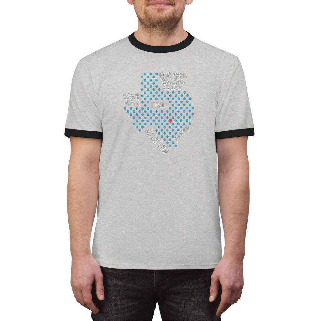 REAL Austin Texas Ringer Tee - T-Shirt | ShirtyAgents