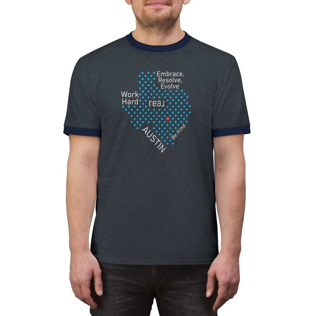 REAL Austin Texas Ringer Tee - T-Shirt | ShirtyAgents