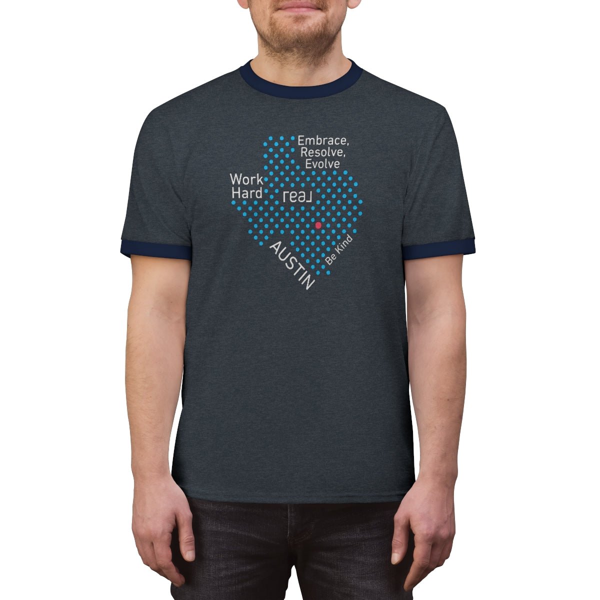 REAL Austin Texas Ringer Tee - T-Shirt | ShirtyAgents