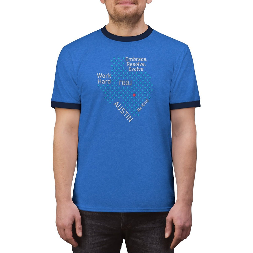 REAL Austin Texas Ringer Tee - T-Shirt | ShirtyAgents