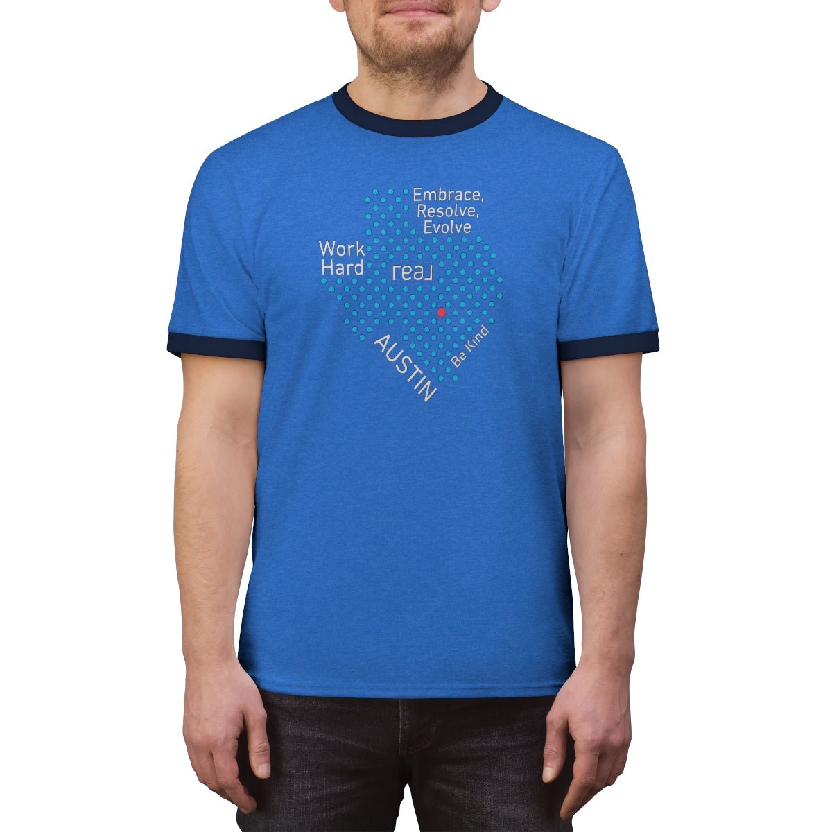 REAL Austin Texas Ringer Tee - T-Shirt | ShirtyAgents