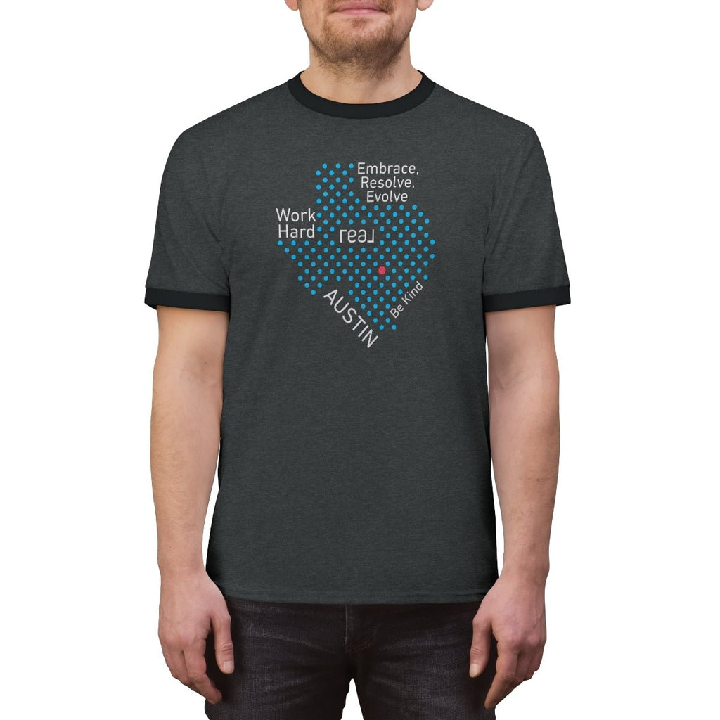 REAL Austin Texas Ringer Tee - T-Shirt | ShirtyAgents