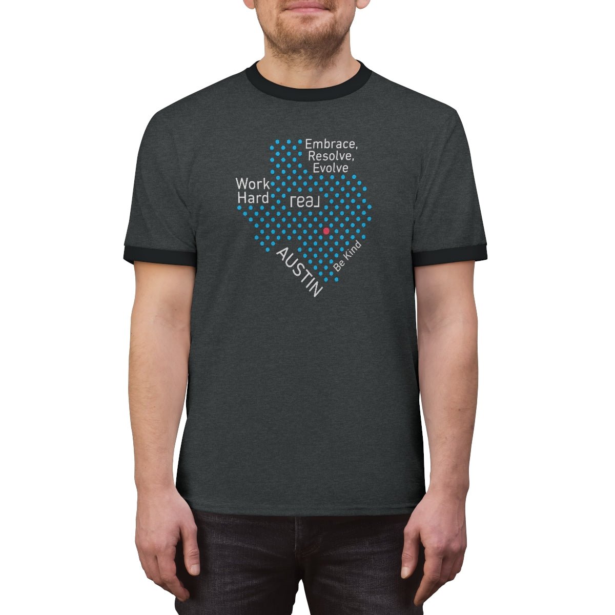 REAL Austin Texas Ringer Tee - T-Shirt | ShirtyAgents