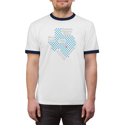 REAL Austin Texas Ringer Tee - T-Shirt | ShirtyAgents
