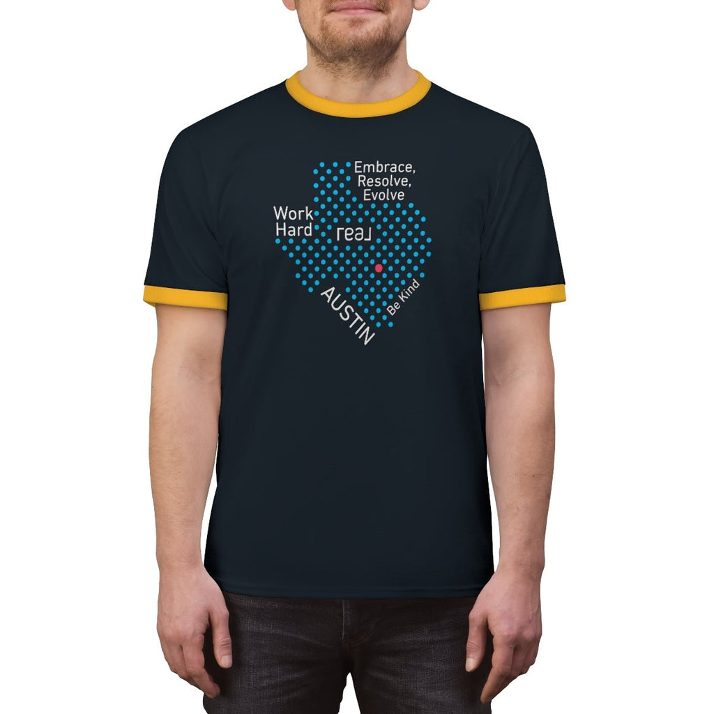 REAL Austin Texas Ringer Tee - T-Shirt | ShirtyAgents