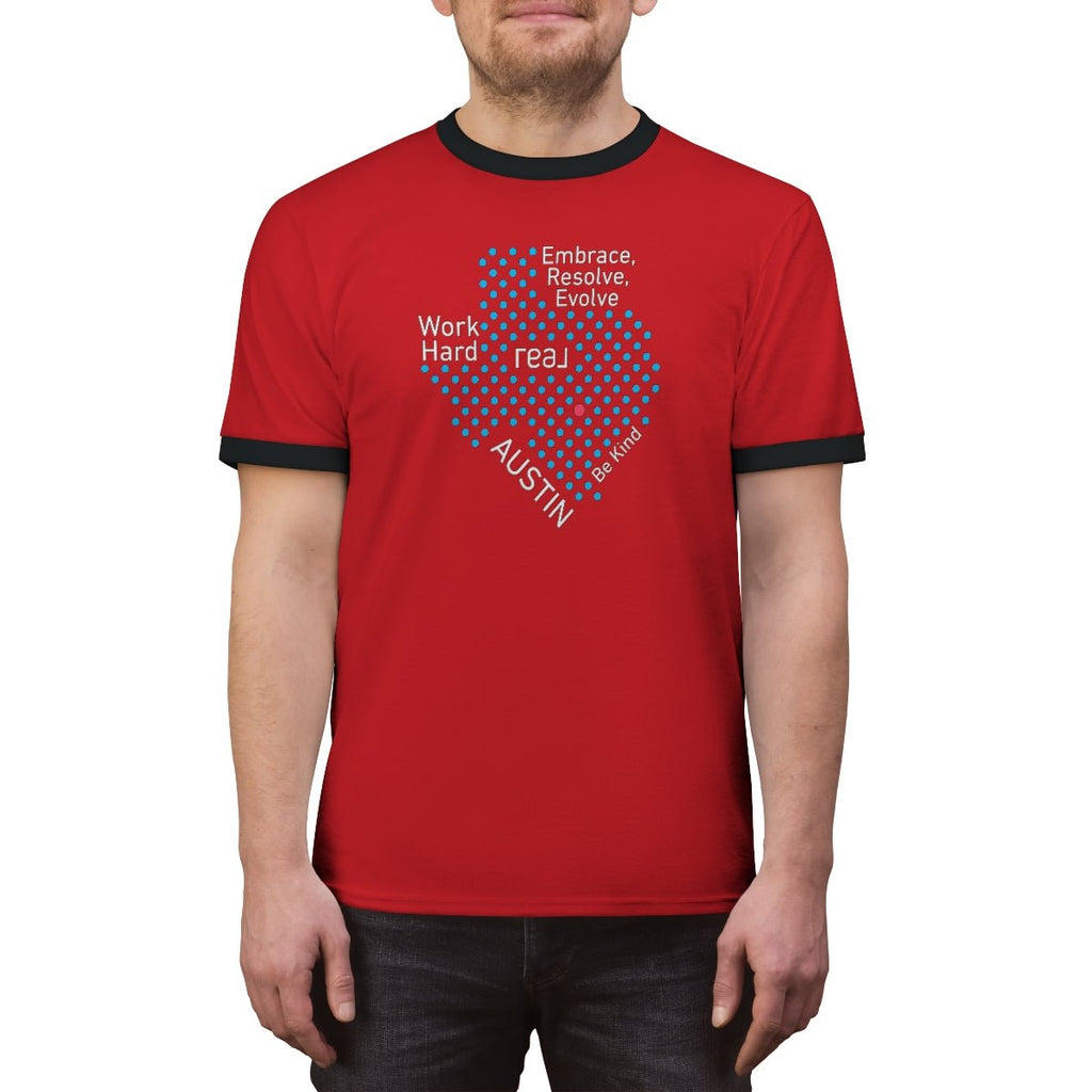 REAL Austin Texas Ringer Tee - T-Shirt | ShirtyAgents
