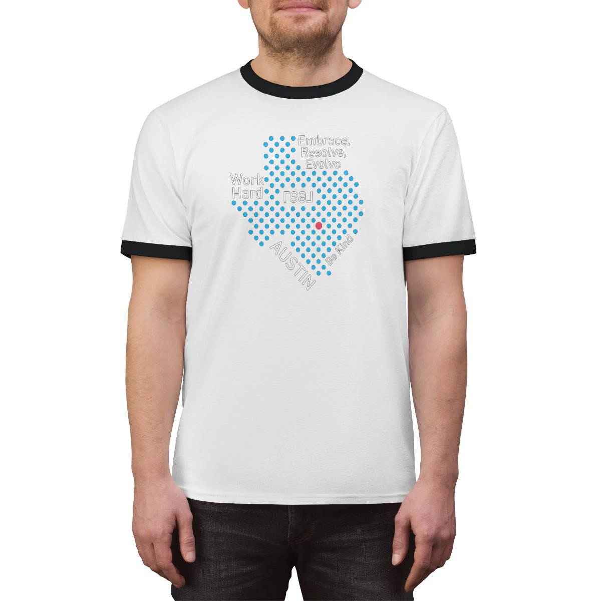 REAL Austin Texas Ringer Tee - T-Shirt | ShirtyAgents