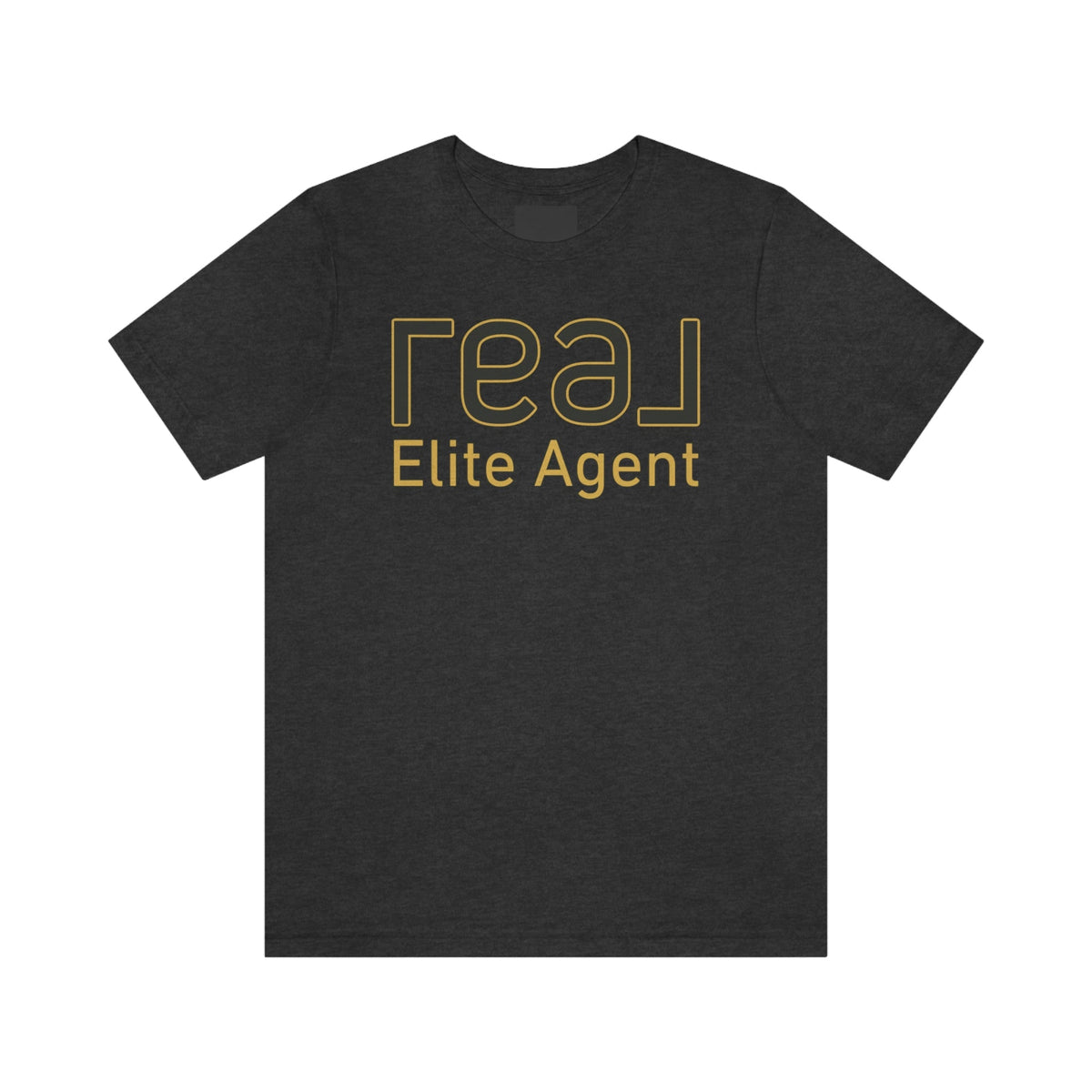 REAL Elite Agent Outline Gold | Classic Tee - T-Shirt | ShirtyAgents