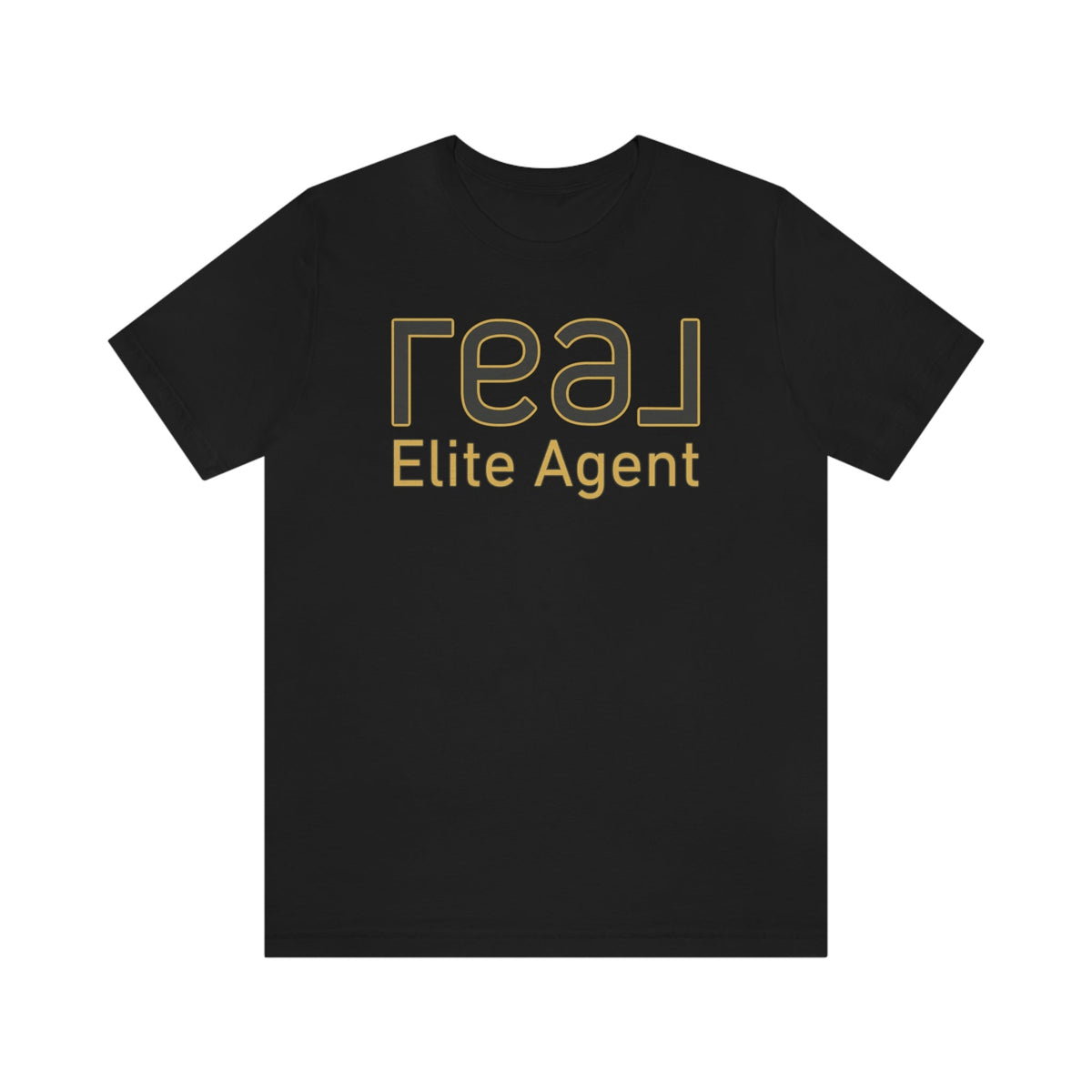 REAL Elite Agent Outline Gold | Classic Tee - T-Shirt | ShirtyAgents