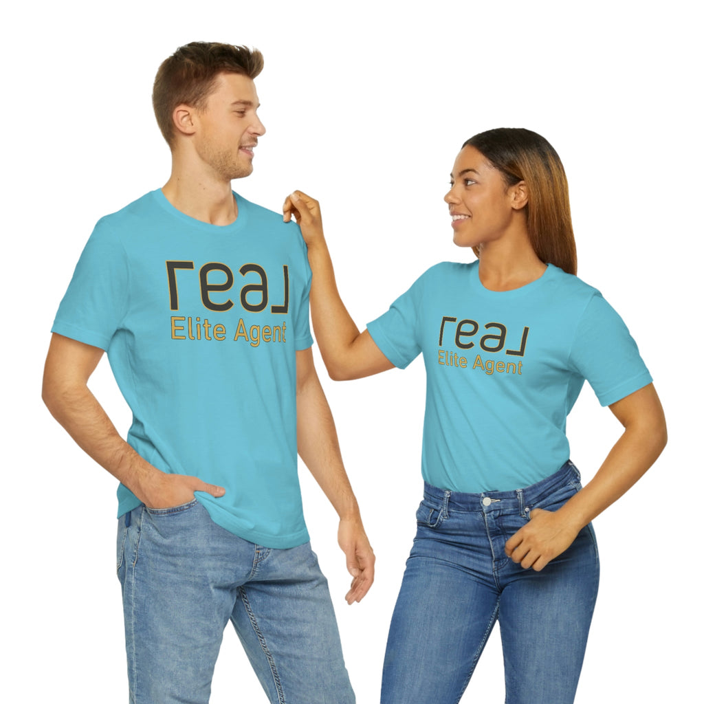 REAL Elite Agent Outline Gold | Classic Tee - T-Shirt | ShirtyAgents