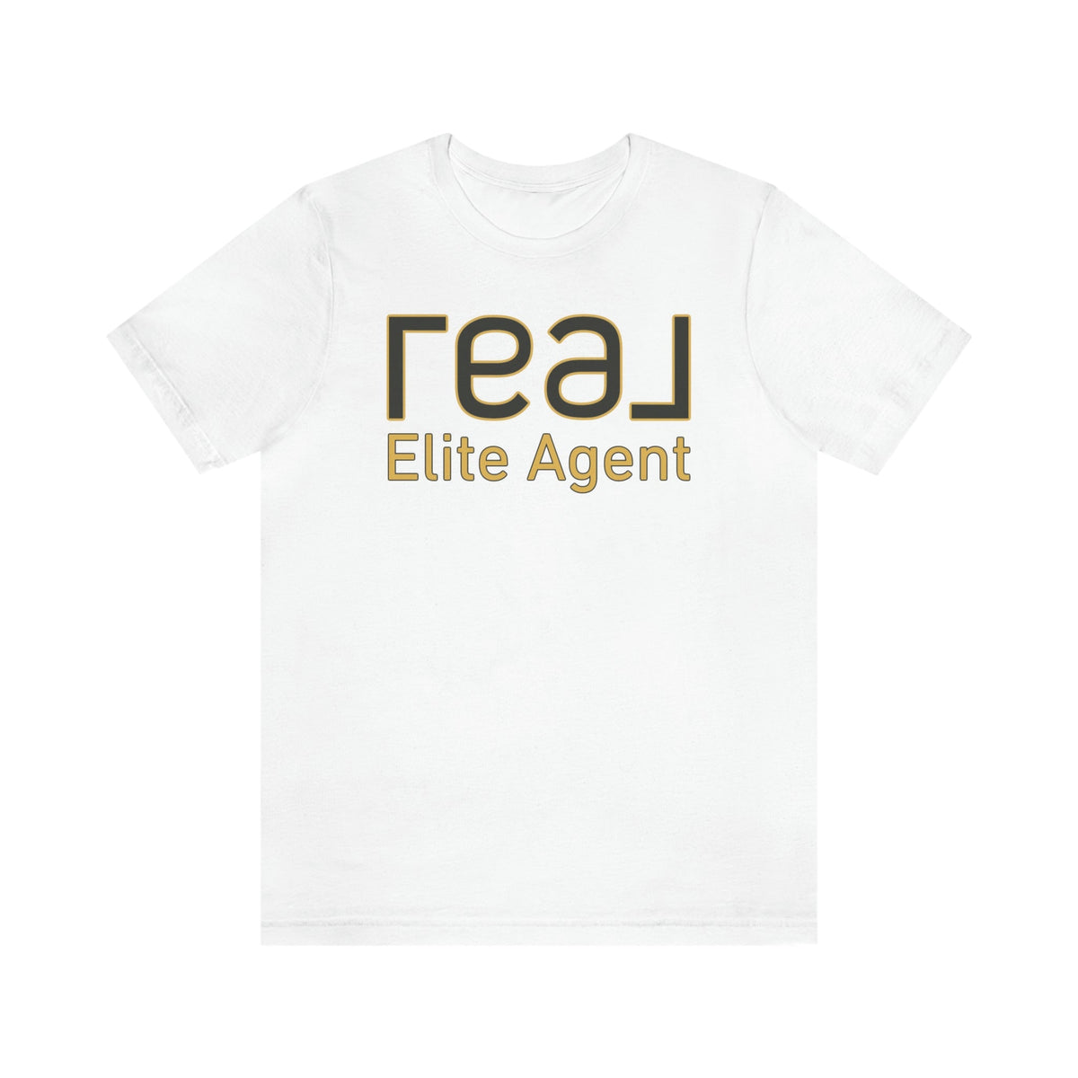 REAL Elite Agent Outline Gold | Classic Tee - T-Shirt | ShirtyAgents