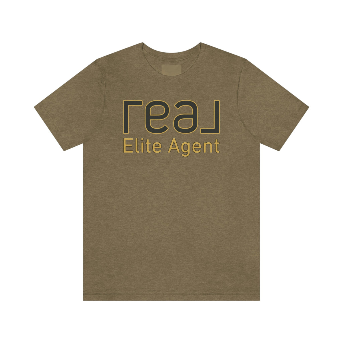 REAL Elite Agent Outline Gold | Classic Tee - T-Shirt | ShirtyAgents