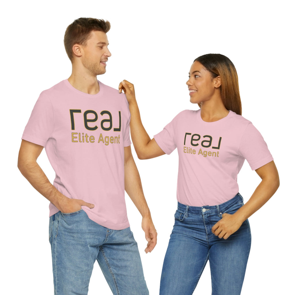 REAL Elite Agent Outline Gold | Classic Tee - T-Shirt | ShirtyAgents