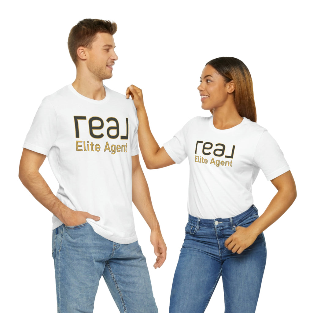 REAL Elite Agent Outline Gold | Classic Tee - T-Shirt | ShirtyAgents