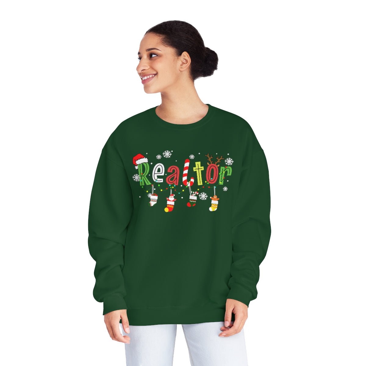 Realtor Christmas Sweatshirt - Sweatshirt | ShirtyAgents