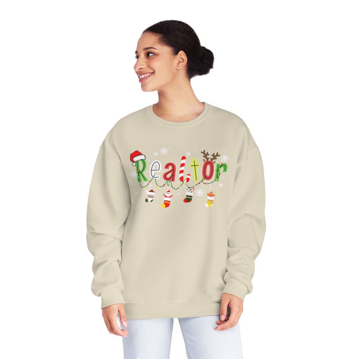 Realtor Christmas Sweatshirt - Sweatshirt | ShirtyAgents