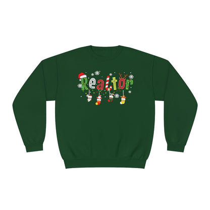 Realtor Christmas Sweatshirt - Sweatshirt | ShirtyAgents