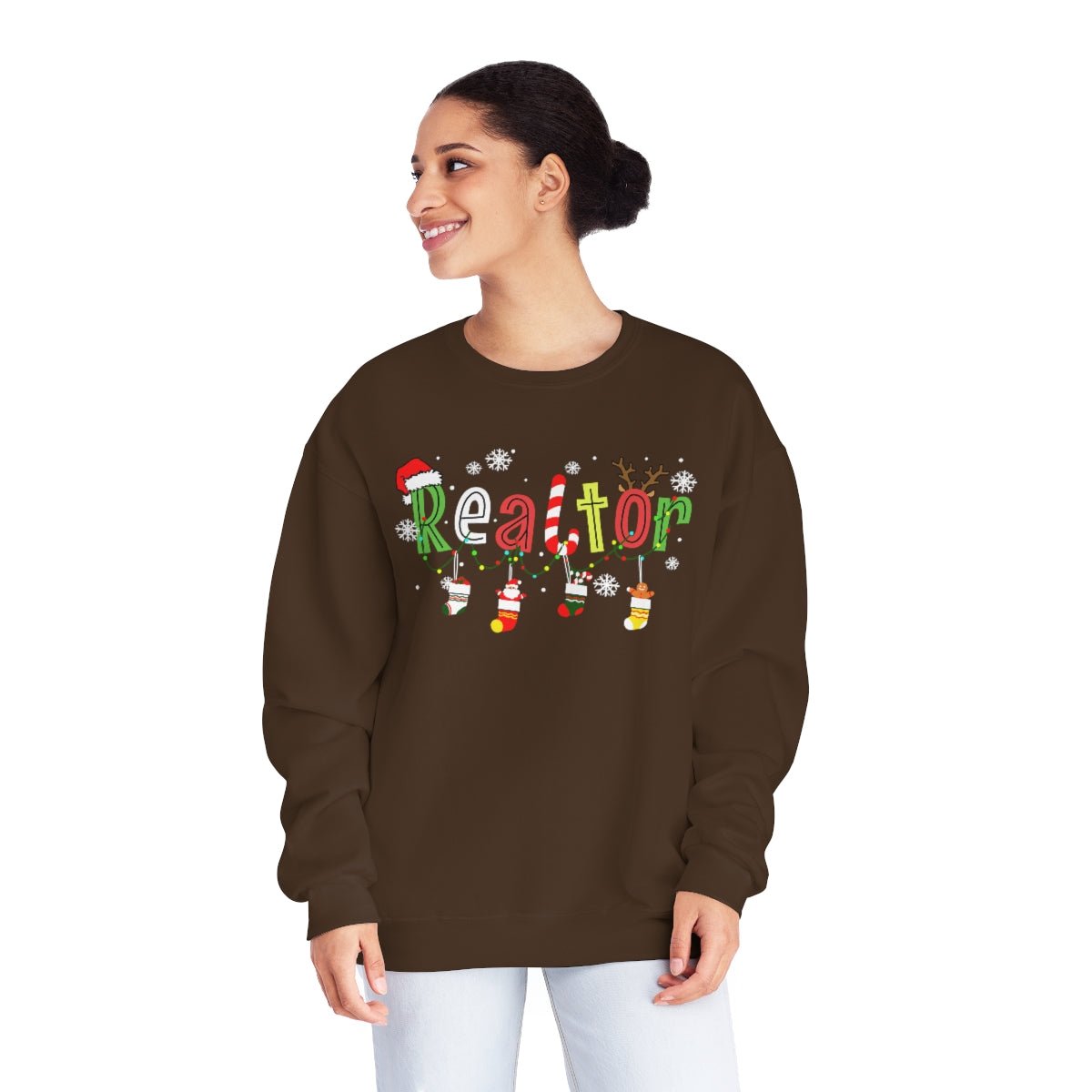 Realtor Christmas Sweatshirt - Sweatshirt | ShirtyAgents